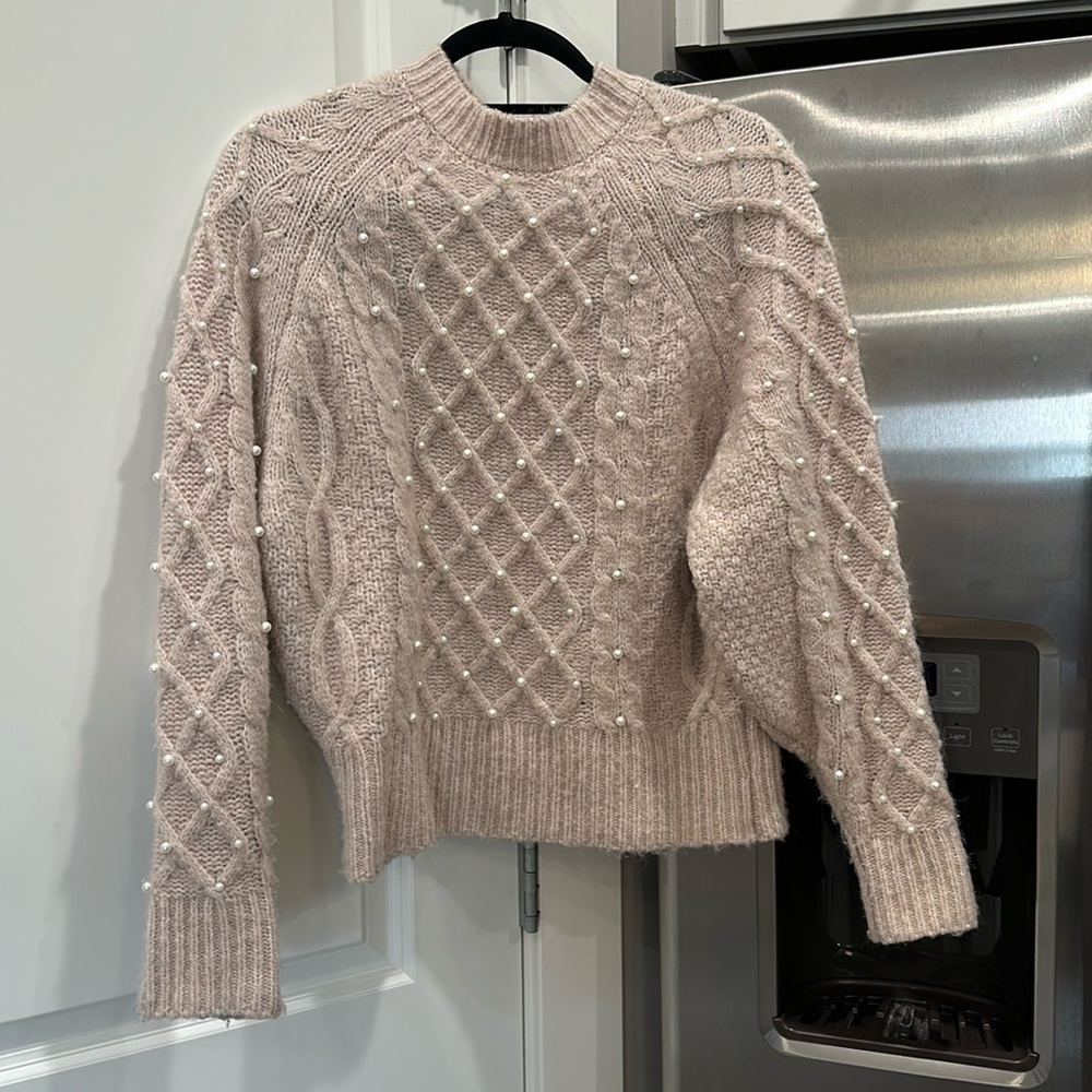 Black Tape Pearl Sweater